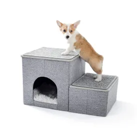 2 in 1 Pet Stairs Ramp w/ A Deluxe Pet House