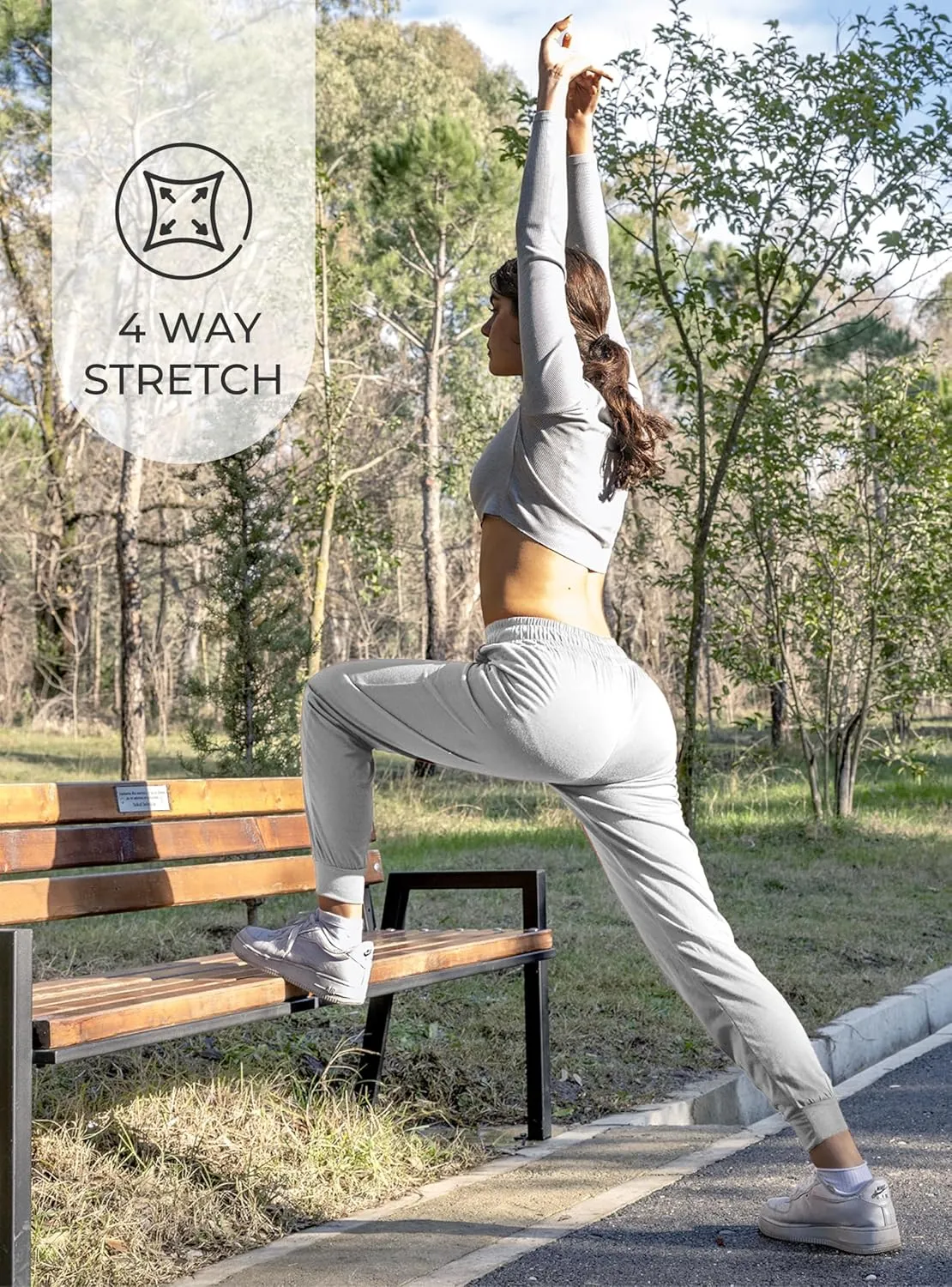 3 Pack: Women's Ultra-Soft Lounge Joggers Sweatpants Athletic Yoga Pants with Pockets