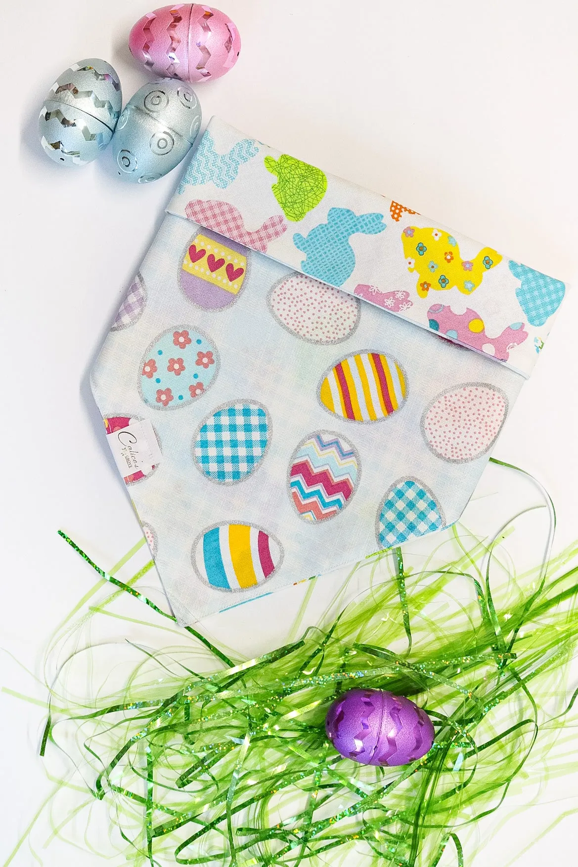 Bunnies And Eggs Reversible Bandana