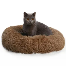 Calming Fluffy Dog Bed Lounger Cushion