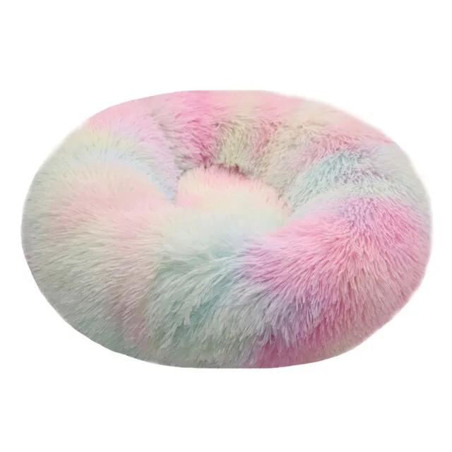 Calming Fluffy Dog Bed Lounger Cushion