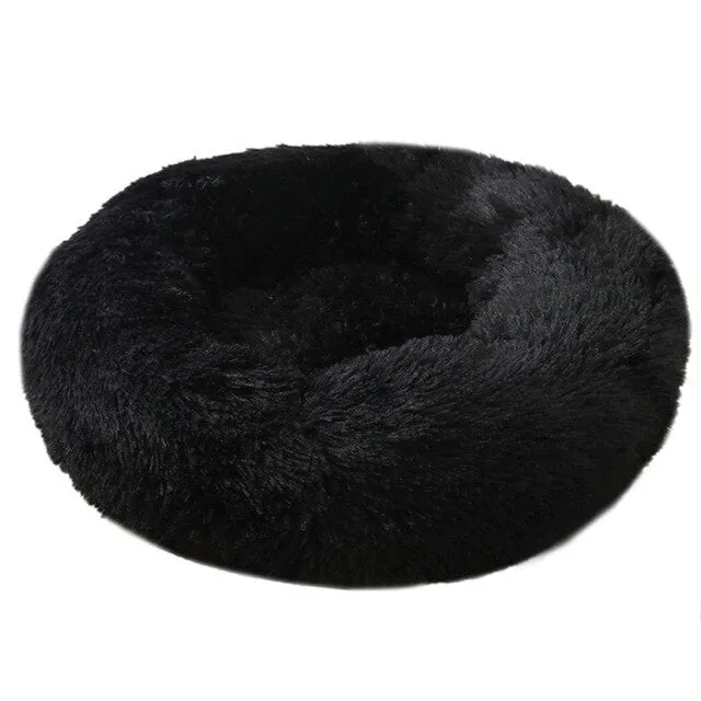 Calming Fluffy Dog Bed Lounger Cushion