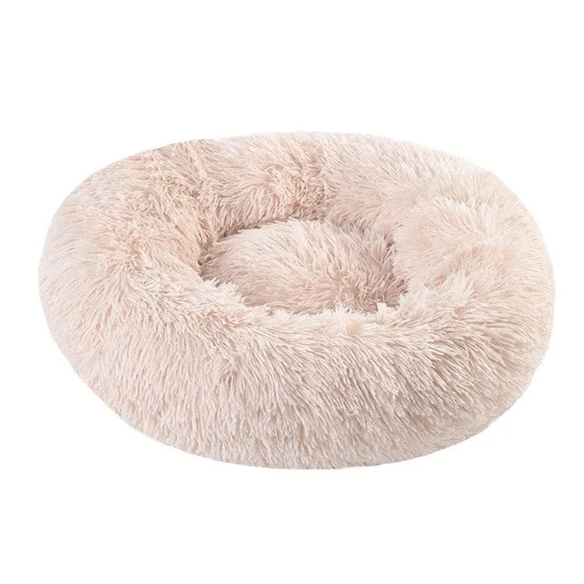 Calming Fluffy Dog Bed Lounger Cushion