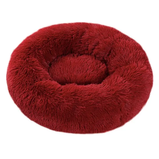Calming Fluffy Dog Bed Lounger Cushion
