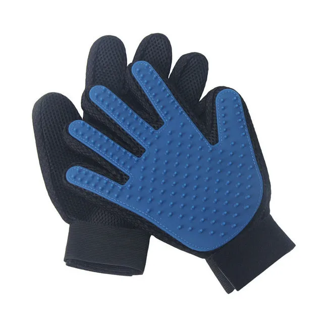 Cat Grooming Deshedding Brush Glove Touch Pet Dog Gentle Efficient Back Massage Fur Washing Bathing Brush Comb Right/Left Hand