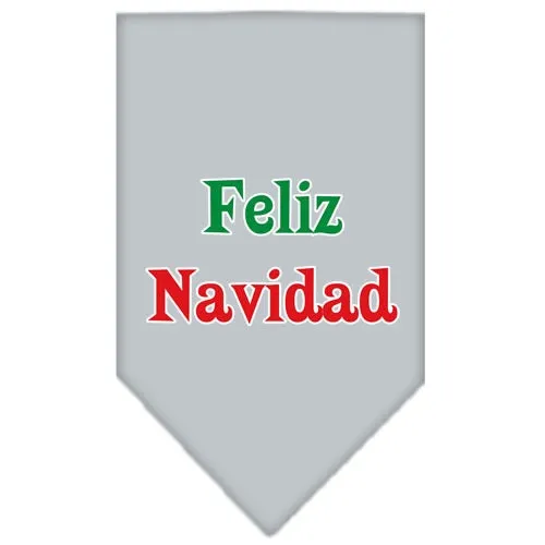 Christmas Pet and Dog Bandana Screen Printed, "Feliz Navidad"