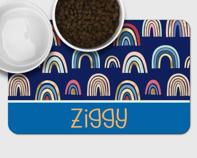 Custom Name Pet Feeding Placemat