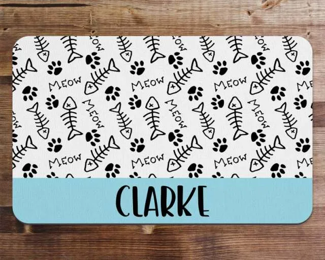Custom Name Pet Feeding Placemat