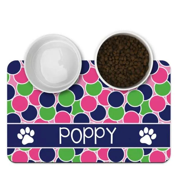 Custom Name Pet Feeding Placemat