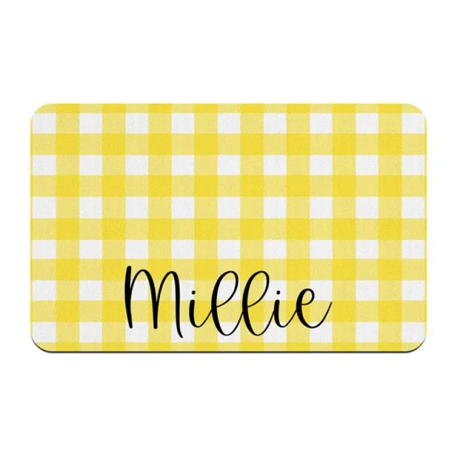 Custom Name Pet Feeding Placemat