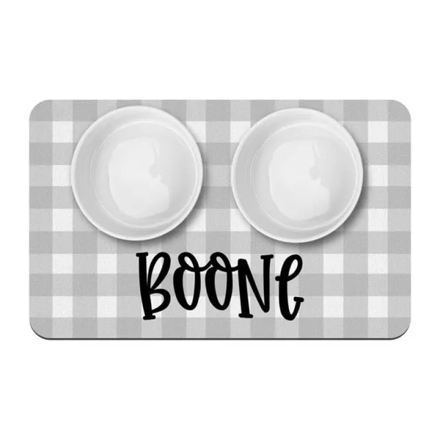 Custom Name Pet Feeding Placemat
