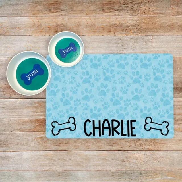 Custom Name Pet Feeding Placemat