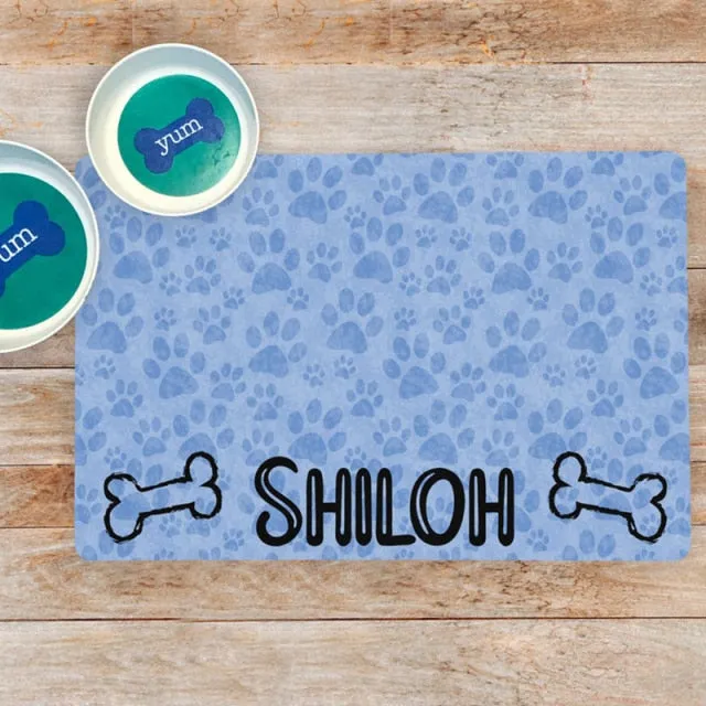 Custom Name Pet Feeding Placemat