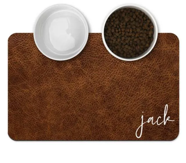 Custom Name Pet Feeding Placemat