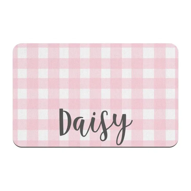 Custom Name Pet Feeding Placemat