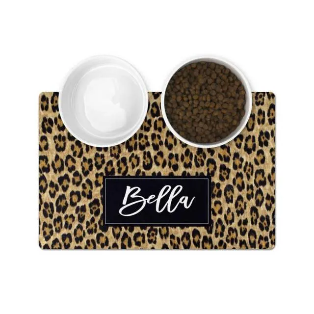 Custom Name Pet Feeding Placemat