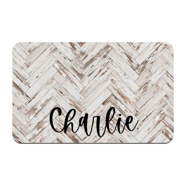 Custom Name Pet Feeding Placemat
