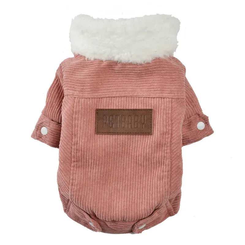 Cute Dog Jacket Clothes For Small Dogs Cat Pet Autumn Winter Warm Fleece Coat Puppy Thick Outfits Chihuahua Yorkie Ropa Para Perro