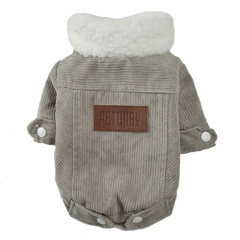 Cute Dog Jacket Clothes For Small Dogs Cat Pet Autumn Winter Warm Fleece Coat Puppy Thick Outfits Chihuahua Yorkie Ropa Para Perro