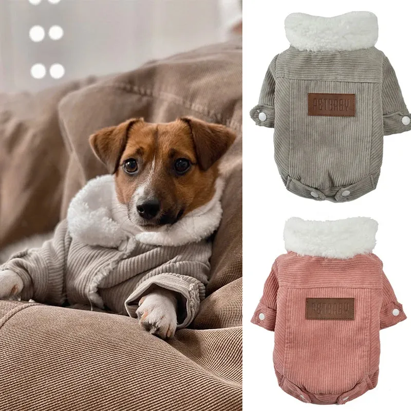 Cute Dog Jacket Clothes For Small Dogs Cat Pet Autumn Winter Warm Fleece Coat Puppy Thick Outfits Chihuahua Yorkie Ropa Para Perro