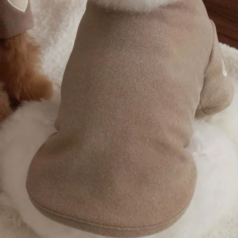 Cute Heart Embroidery Pet Sweatshirt