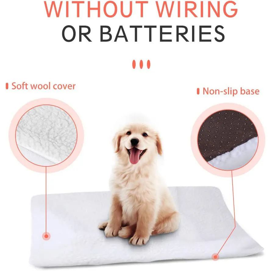 Dog Bed Pet Cushion Mat Self-heating Cat Dog Bed Blanket Microwave