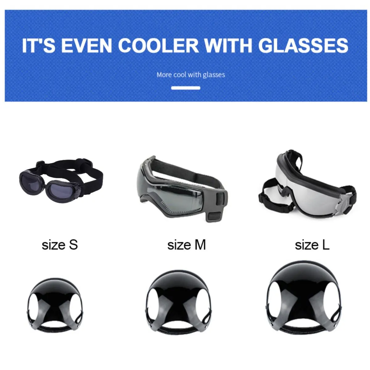 Dog Helmet & Goggles Set