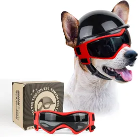 Dog Helmet & Goggles Set