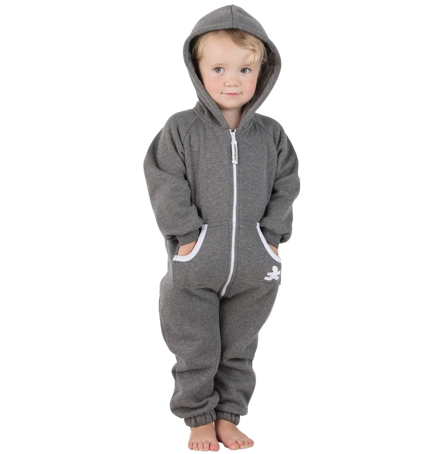 Family Matching Charcoal Gray Hoodie Onepiece Onesie