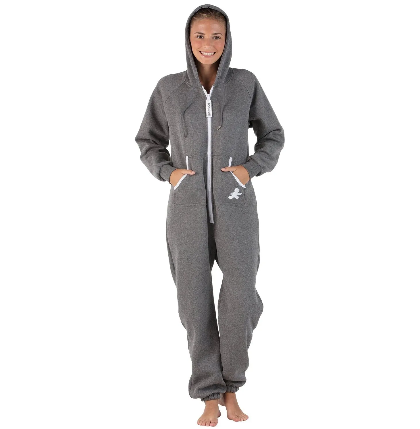 Family Matching Charcoal Gray Hoodie Onepiece Onesie