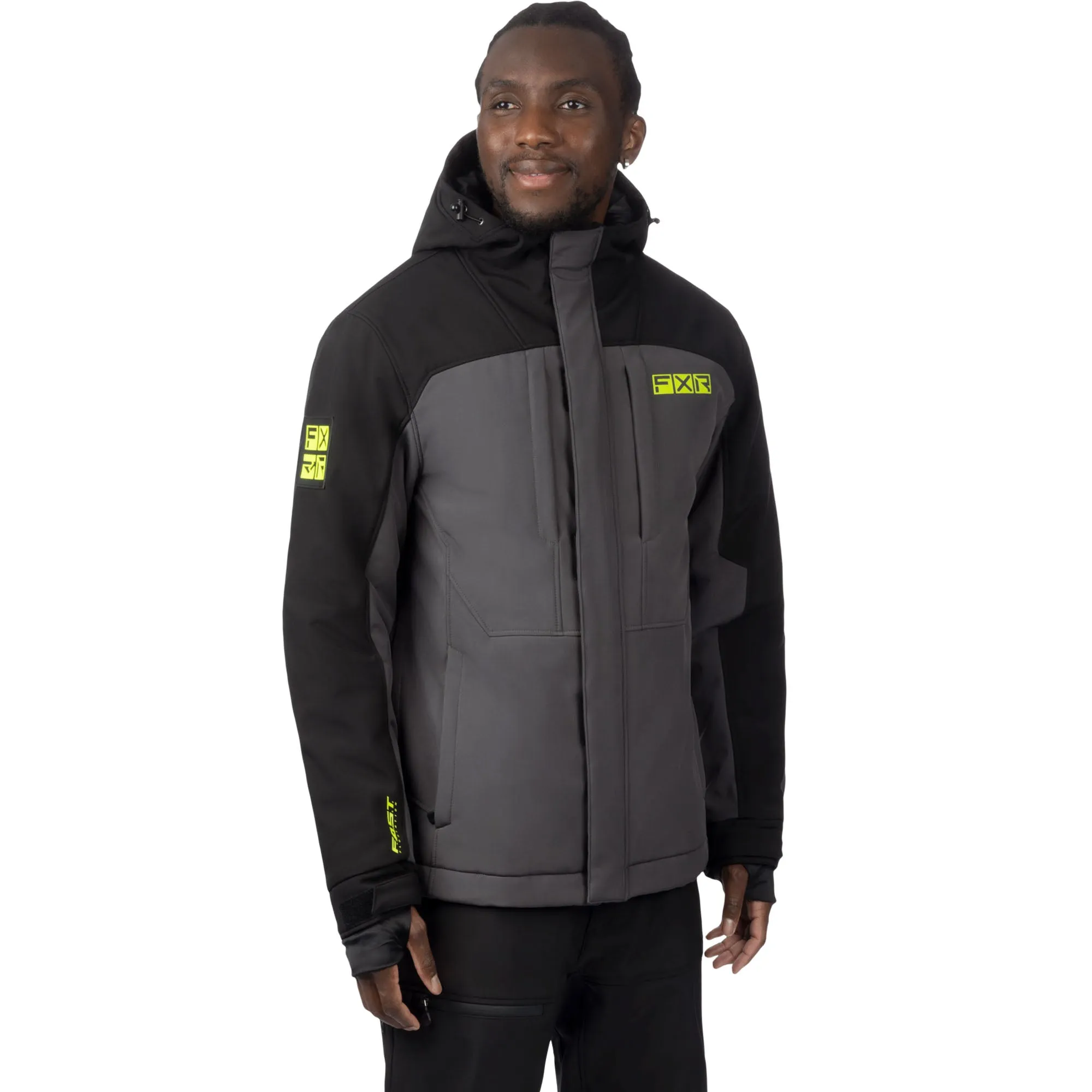FXR Vertical Pro Insulated Softshell Jacket Asphalt/Black