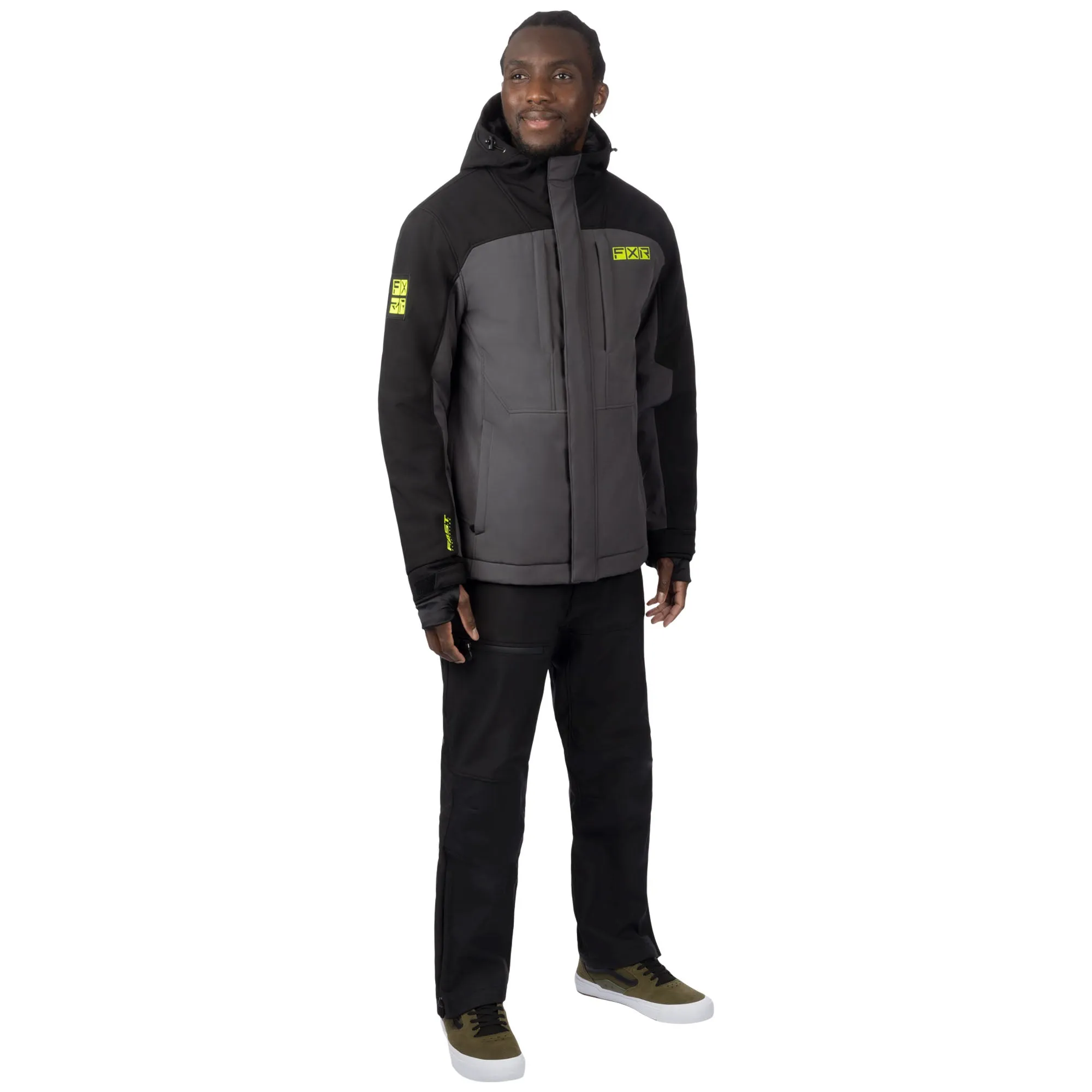 FXR Vertical Pro Insulated Softshell Jacket Asphalt/Black