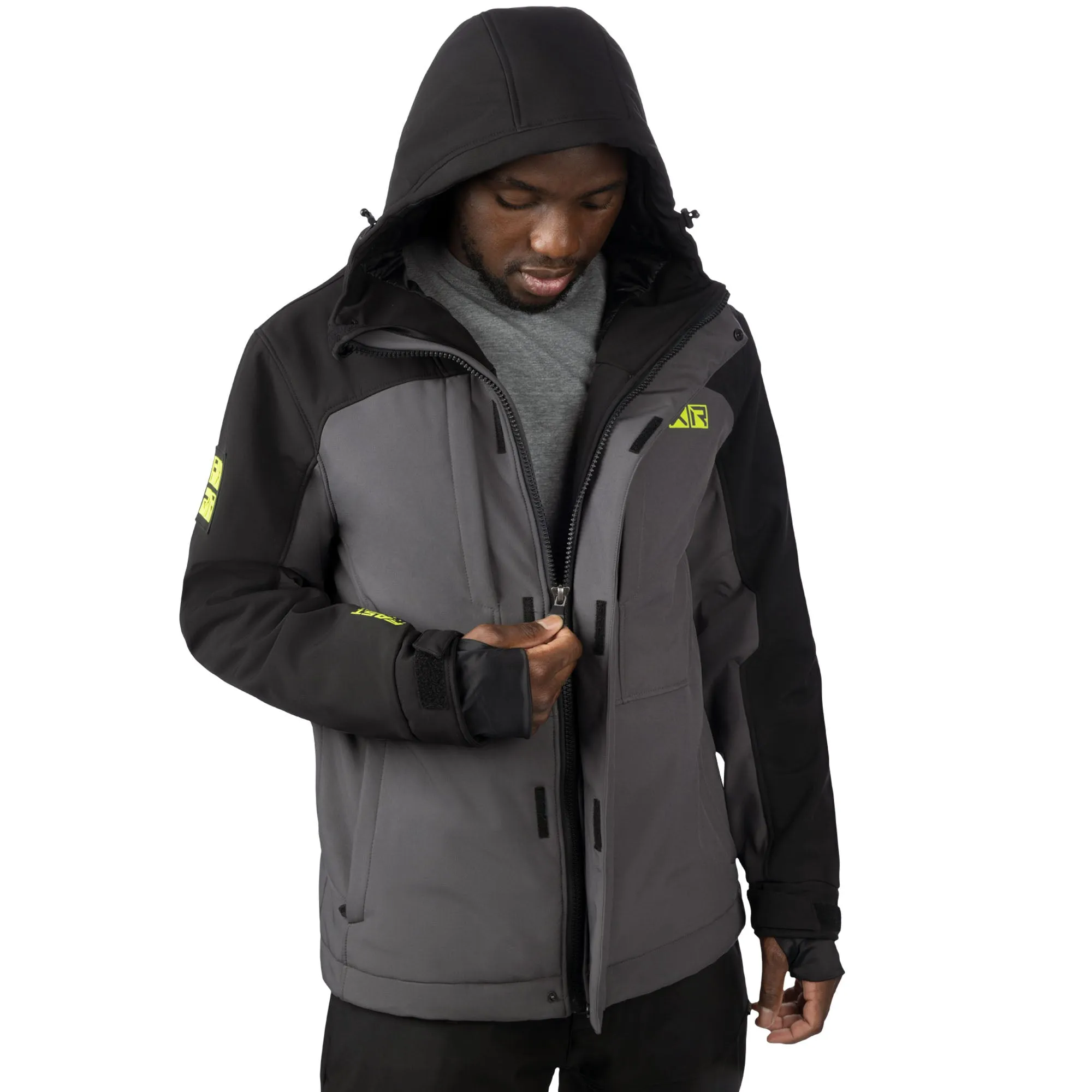 FXR Vertical Pro Insulated Softshell Jacket Asphalt/Black