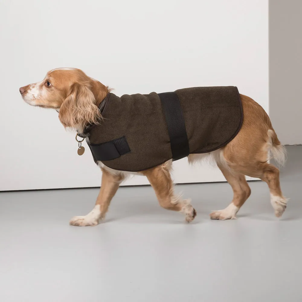 Harpham Fleece Dog Coat County Country Olive 20"