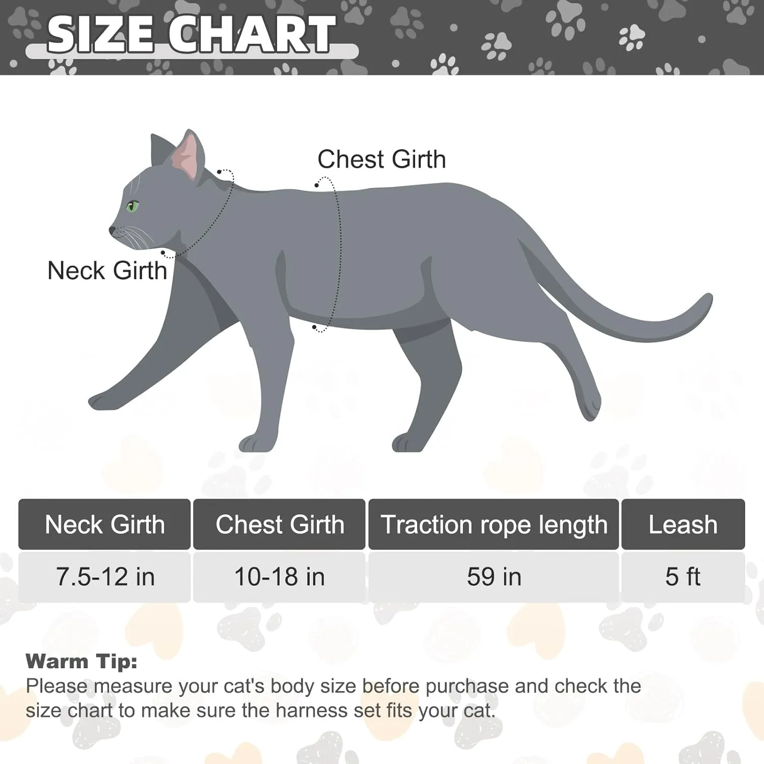 KOOLTAIL Cat Harness and Leash Set, Escape Proof Adjustable Kitten Harness for Walking Travel, Safe & Easy Control Outdoor, Lightweight Soft Pet Harness for Small Medium Large Cats, Black