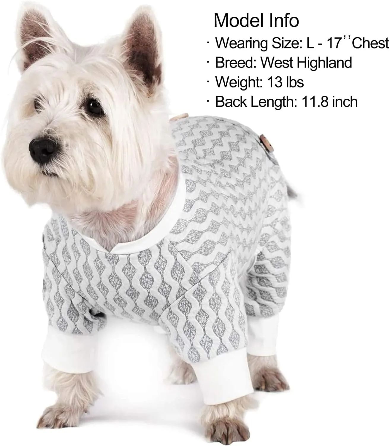 KYEESE Dog Pajamas Small Stretchable Dog Pjs Jumpsuit 4 Legs Puppy Pajamas Hair Shedding Cover