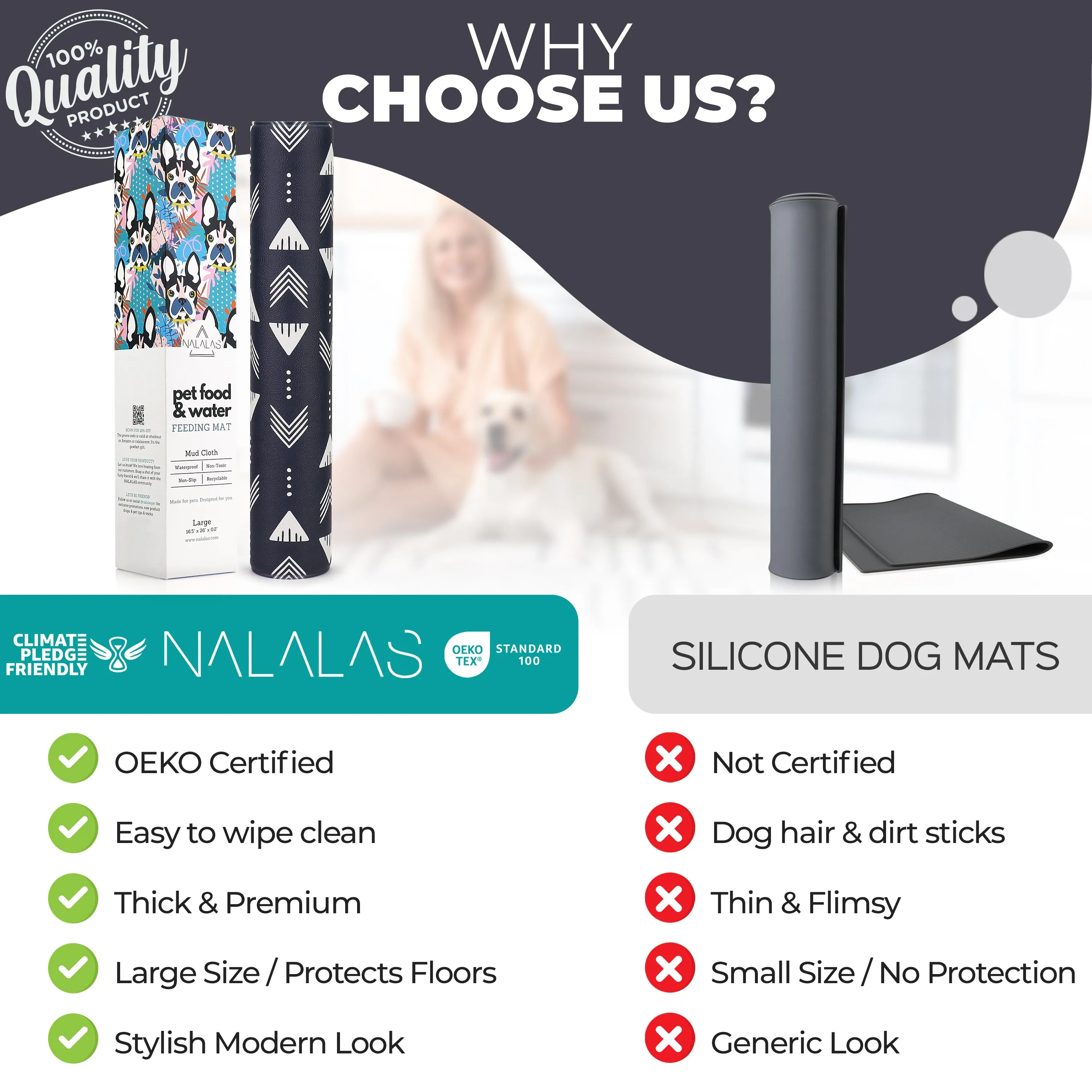 Large Nomad Pet Food Mat