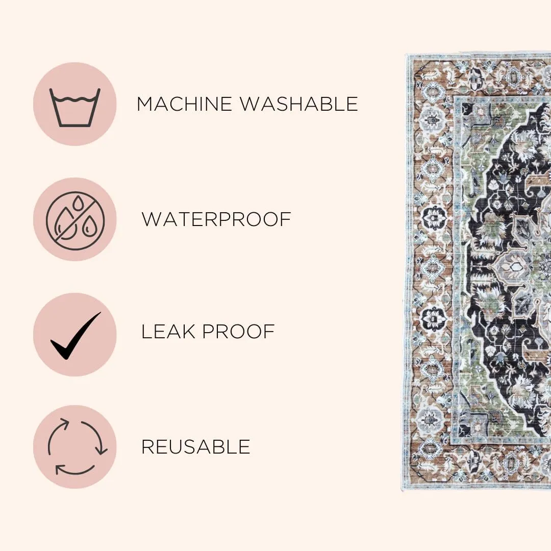 Lovewag Washable Pee Pads for Dogs | Anti Slip Reusable Pee Pads | Super Absorbent and 100% Waterproof Puppy Pee Pads | Leak-Proof Training Pad | Washable Dog Pads (Rustic Terracotta)