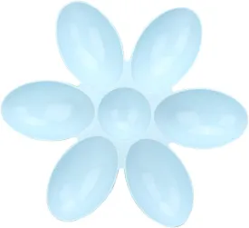 Multi Pet Feeding Station, Petal Shaped Bowl, Space Saving Design, Sturdy PP Material, Available in Blue, Green, Pink, for Cats and Dogs (Blue) Multi Pet Feeding Station, Petal Shaped Bowl, Space Saving Design, Sturdy PP Material, Available in Blue, Green, Pink, for Cats and Dogs (Blue)