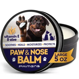 Natural Dog/Cat Paw Balm Protection for Hot Pavement, Dry Paws and Nose