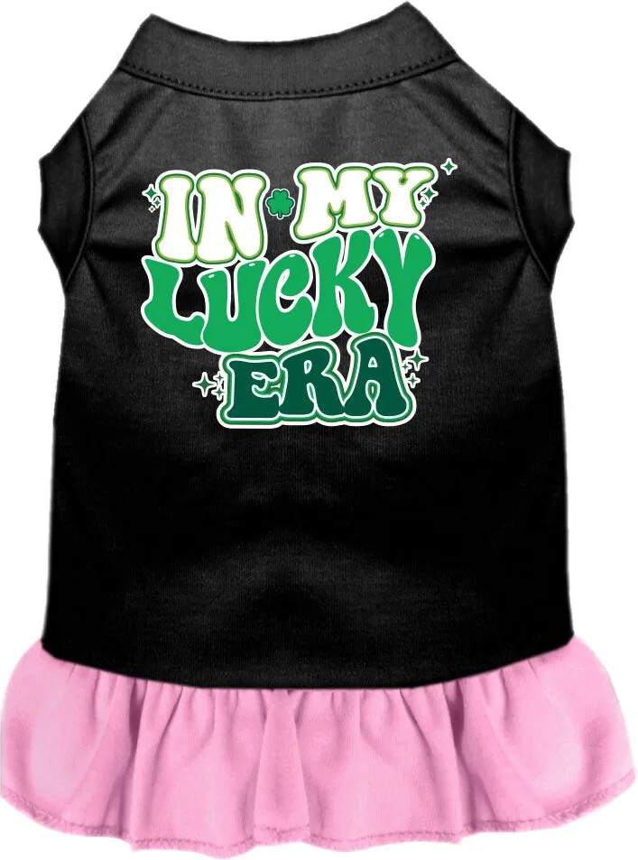 Pet Dog & Cat Screen Printed Dress "In My Lucky Era"