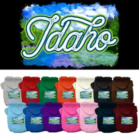 Pet Dog & Cat Screen Printed Hoodie for Medium to Large Pets (Sizes 2XL-6XL), "Idaho Summer"