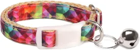 Pet Supplies, (Kaleidoscope Diamond) Cat Collar, Dog Collar, Cat Leash, Dog Leash, Cat Harness, Dog Harness, Small Dog Collar, Medium Dog Collar, Large Dog Collar (Pet Collar, XS)