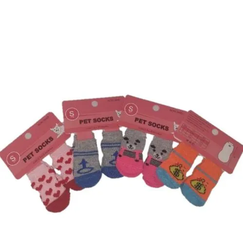 Small Pet Socks for Small Dogs & Cats - Assorted Designs