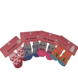Small Pet Socks for Small Dogs & Cats - Assorted Designs