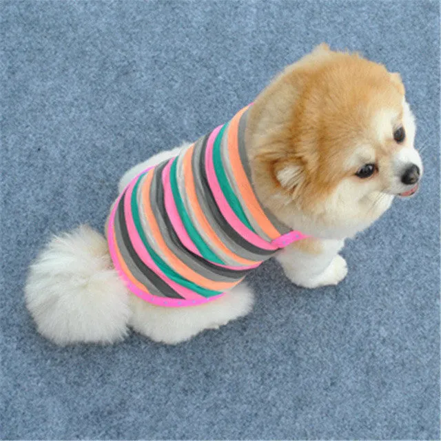 Summer Pets Puppy Small Dog Cat Pet Clothes New Tank Vest T Shirt Apparel Costumes LH8s