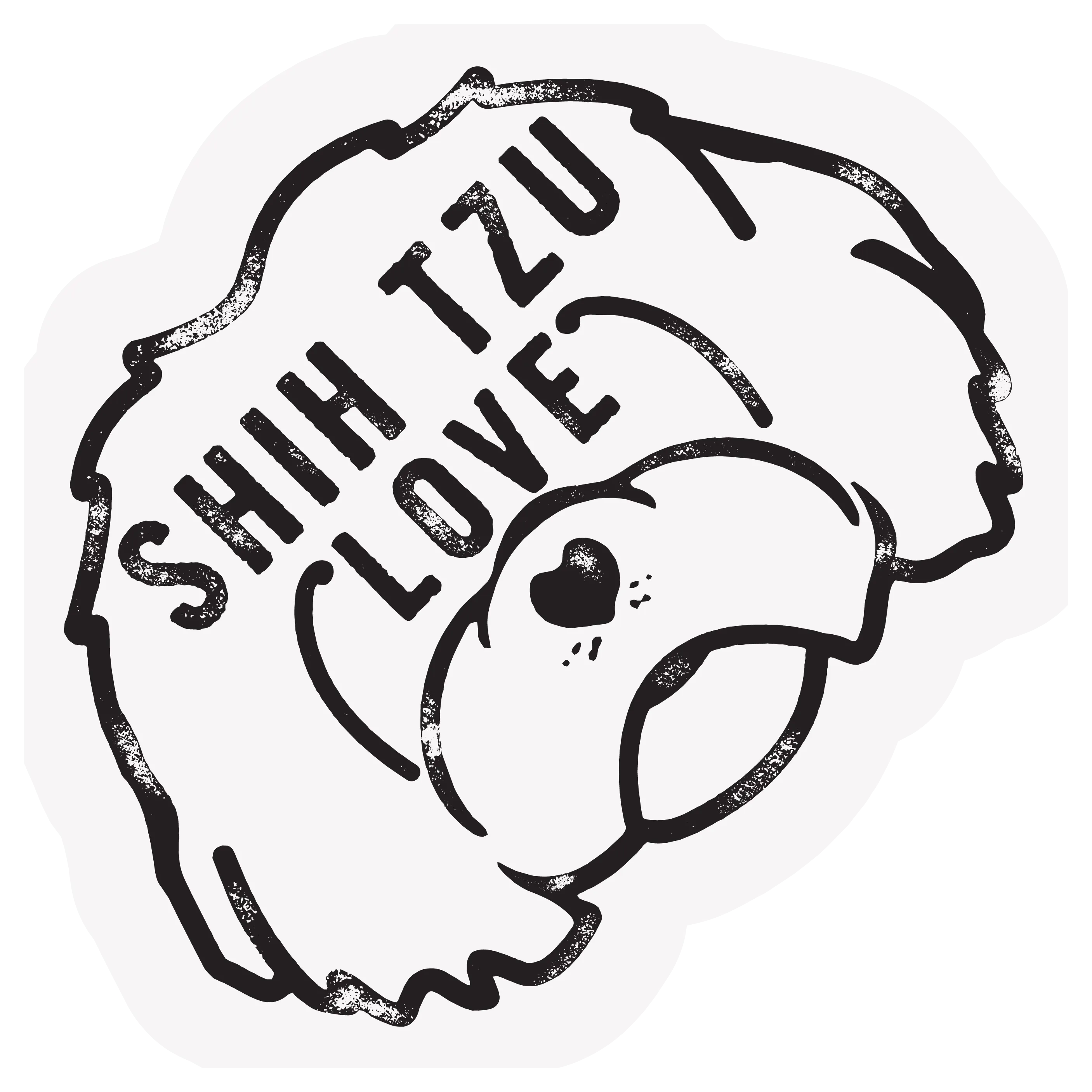 The Pet Foundry Shih Tzu Love Vinyl Sticker