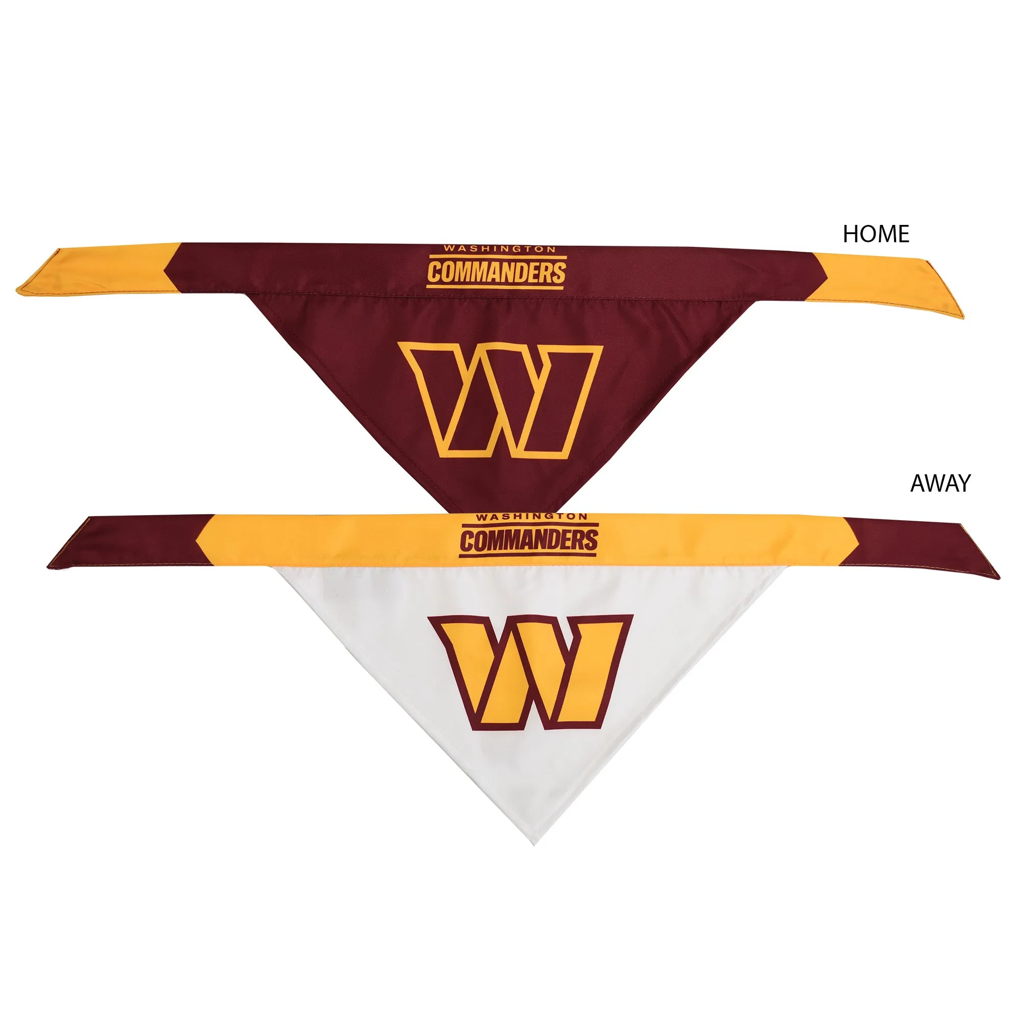 Washington Commanders Home and Away Pet Bandana Set