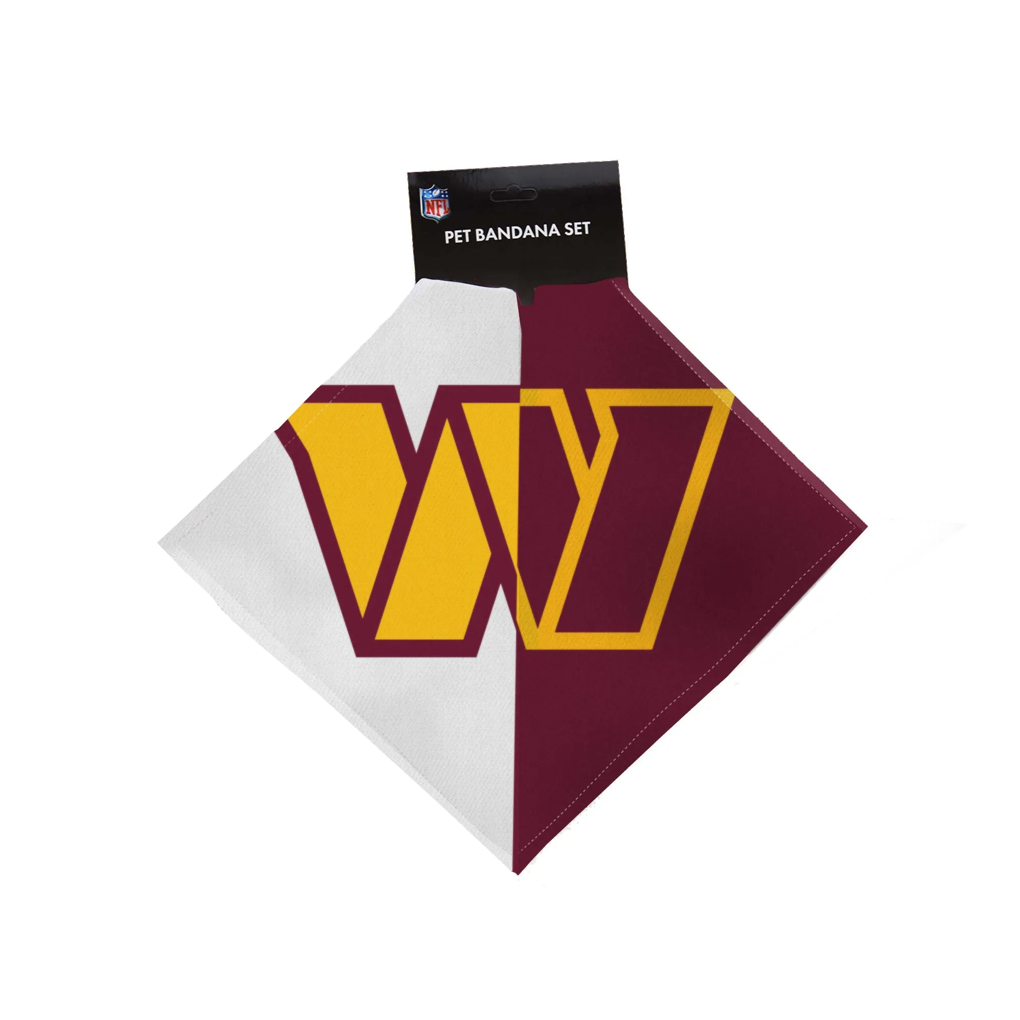 Washington Commanders Home and Away Pet Bandana Set