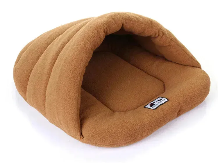 Winter Warm Slippers Style Dog Bed – Soft & Cozy Pet Cushion for Dogs and Cats